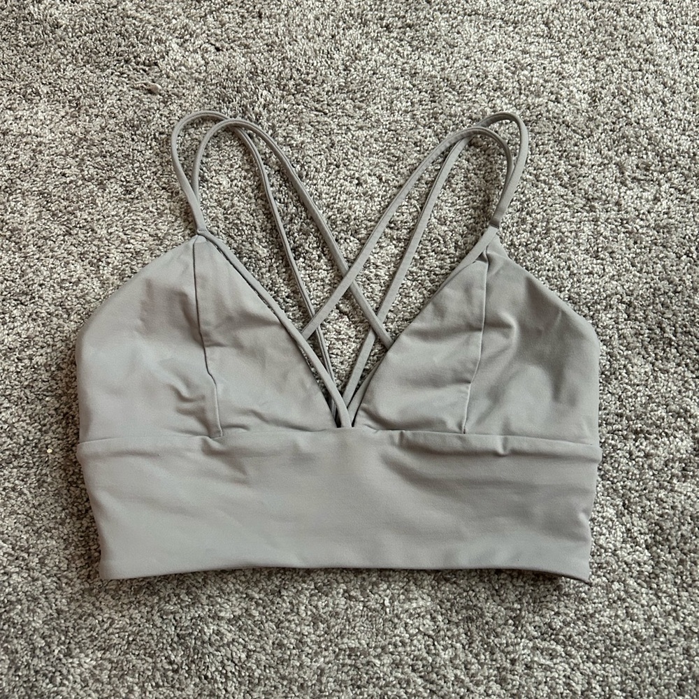 Lululemon grey sports bra